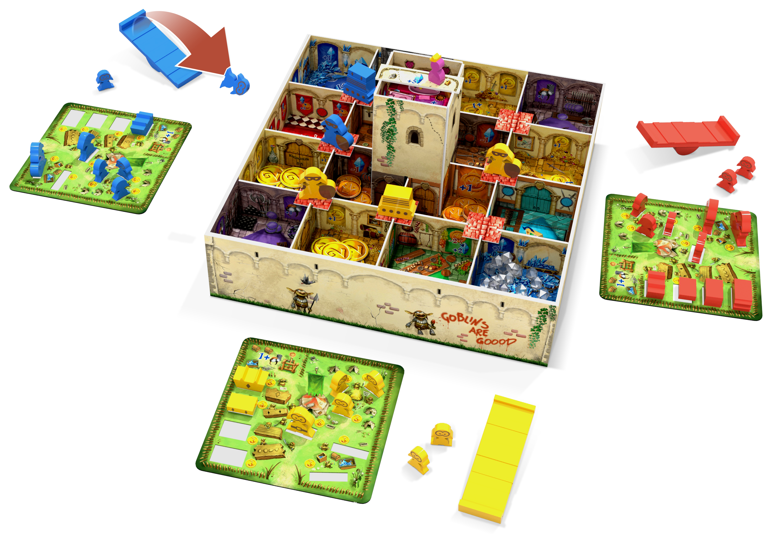 Flying Goblins board game layout